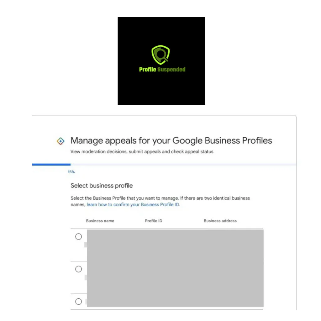 Google Business Profile Appeals Tool